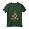 Lhasa Apso Merry Christmas Tree - Maglietta con Collo a V per Cani - Regalo Natale per Amanti di Lhasa Apso