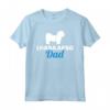 Uomo Maglietta Lhasa Apso Papà - T-shirt con Silhouette per Amanti dei Cani - Ideale per Regali per Padri