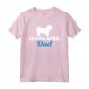 Uomo Maglietta Lhasa Apso Papà - T-shirt con Silhouette per Amanti dei Cani - Ideale per Regali per Padri