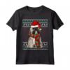 Ugly Christmas Lhasa Apso Natale Maglietta - Regalo Divertente per Amanti dei Cani - Xmas Lhasa Apsos Dog Santa Hat