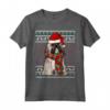 Ugly Christmas Lhasa Apso Natale Maglietta - Regalo Divertente per Amanti dei Cani - Xmas Lhasa Apsos Dog Santa Hat