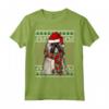 Ugly Christmas Lhasa Apso Natale Maglietta - Regalo Divertente per Amanti dei Cani - Xmas Lhasa Apsos Dog Santa Hat