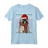 Ugly Christmas Lhasa Apso Natale Maglietta - Regalo Divertente per Amanti dei Cani - Xmas Lhasa Apsos Dog Santa Hat