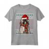 Ugly Christmas Lhasa Apso Natale Maglietta - Regalo Divertente per Amanti dei Cani - Xmas Lhasa Apsos Dog Santa Hat