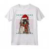Ugly Christmas Lhasa Apso Natale Maglietta - Regalo Divertente per Amanti dei Cani - Xmas Lhasa Apsos Dog Santa Hat
