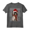 Natale Ugly Christmas Lhasa Apso Maglietta - Regalo Divertente per Amanti dei Cani - Santa Hat Xmas Design