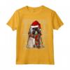 Natale Ugly Christmas Lhasa Apso Maglietta - Regalo Divertente per Amanti dei Cani - Santa Hat Xmas Design