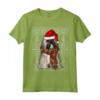 Natale Ugly Christmas Lhasa Apso Maglietta - Regalo Divertente per Amanti dei Cani - Santa Hat Xmas Design