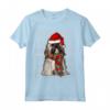 Natale Ugly Christmas Lhasa Apso Maglietta - Regalo Divertente per Amanti dei Cani - Santa Hat Xmas Design