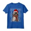 Natale Ugly Christmas Lhasa Apso Maglietta - Regalo Divertente per Amanti dei Cani - Santa Hat Xmas Design