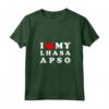 Donna I Love My Lhasa Apso - Maglietta Vintage con Collo a V - Ideale per Amanti dei Cani