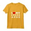 Donna I Love My Lhasa Apso - Maglietta Vintage con Collo a V - Ideale per Amanti dei Cani