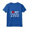 Donna I Love My Lhasa Apso - Maglietta Vintage con Collo a V - Ideale per Amanti dei Cani