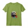 Donna Cane Lhasa Apso Colorato Maglietta con Collo a V - Lhasa Apso Love Artistico e Vibrante - Ideale per Amanti dei Cani
