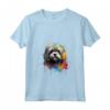 Donna Cane Lhasa Apso Colorato Maglietta con Collo a V - Lhasa Apso Love Artistico e Vibrante - Ideale per Amanti dei Cani