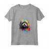 Donna Cane Lhasa Apso Colorato Maglietta con Collo a V - Lhasa Apso Love Artistico e Vibrante - Ideale per Amanti dei Cani