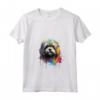 Donna Cane Lhasa Apso Colorato Maglietta con Collo a V - Lhasa Apso Love Artistico e Vibrante - Ideale per Amanti dei Cani