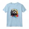 Cane Lhasa Apso Colorato - Maglietta Artistica Love per Amanti dei Cani Lhasa Apso