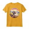 Lhasa Apso Rainbow Bridge - Carino Memorial Puppy Dog Art Maglietta - Ideale per Amanti dei Cani