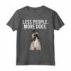 Meno Persona Più Cani Lhasa Apso Maglietta - Divertente Regalo per Amanti dei Cani - Ideale per Introvertiti