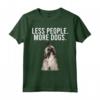 Meno Persona Più Cani Lhasa Apso Maglietta - Divertente Regalo per Amanti dei Cani - Ideale per Introvertiti