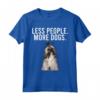 Meno Persona Più Cani Lhasa Apso Maglietta - Divertente Regalo per Amanti dei Cani - Ideale per Introvertiti