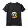 Lhasa Apso Pop Art Lover - Splash Art Maglietta con Collo a V - Ideale per Amanti dei Cani Lhasa Apso