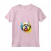 Lhasa Apso Pop Art Lover - Splash Art Maglietta con Collo a V - Ideale per Amanti dei Cani Lhasa Apso