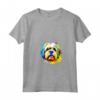 Lhasa Apso Pop Art Lover - Splash Art Maglietta con Collo a V - Ideale per Amanti dei Cani Lhasa Apso