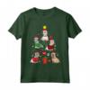 Lhasa Apso Christmas Tree Dog Funny Gift Maglietta - Ideale per Amanti dei Cani - Regalo divertente per Natale