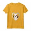 Donna Lhasa Apso Dog - Amante del Cuore del Cane - Maglietta Collo a V - Ideale per Regalo Lhasa Apso o Natale