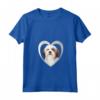 Donna Lhasa Apso Dog - Amante del Cuore del Cane - Maglietta Collo a V - Ideale per Regalo Lhasa Apso o Natale