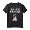Il Cane Susurra Lhasa Apso Maglietta - Design Divertente per Amanti dei Cani - Regalo per Proprietari di Lhasa Apso
