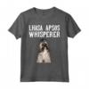 Il Cane Susurra Lhasa Apso Maglietta - Design Divertente per Amanti dei Cani - Regalo per Proprietari di Lhasa Apso