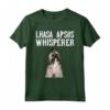 Il Cane Susurra Lhasa Apso Maglietta - Design Divertente per Amanti dei Cani - Regalo per Proprietari di Lhasa Apso