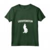 Donna Isolato Bianco Silhouette di una Mappa di Liechtenstein Maglietta con Collo a V - Ideale per gli Amanti del Liechtenstein e delle sue Attrazioni Turistiche
