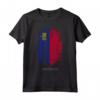 HapTiger - Bandiera Paese Liechtenstein Maglietta Souvenir - Stile Grunge Leggero