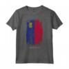 HapTiger - Bandiera Paese Liechtenstein Maglietta Souvenir - Stile Grunge Leggero