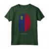 HapTiger - Bandiera Paese Liechtenstein Maglietta Souvenir - Stile Grunge Leggero