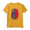 HapTiger - Bandiera Paese Liechtenstein Maglietta Souvenir - Stile Grunge Leggero