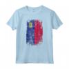 HapTiger - Bandiera Paese Liechtenstein Maglietta Souvenir - Stile Grunge Leggero