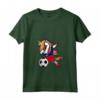 Donna Dabbing Unicorn Liechtenstein Calcio Bandiera Liechtenstein Maglietta con Collo a V - Ideale per Regalo ai Tifosi del Calcio del Liechtenstein