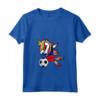 Donna Dabbing Unicorn Liechtenstein Calcio Bandiera Liechtenstein Maglietta con Collo a V - Ideale per Regalo ai Tifosi del Calcio del Liechtenstein