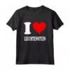 Cuore rosso Amo il Liechtenstein - Maglietta Leggera con Taglio Classico - Ideale per Appassionati del Liechtenstein