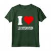 Cuore rosso Amo il Liechtenstein - Maglietta Leggera con Taglio Classico - Ideale per Appassionati del Liechtenstein