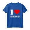 Cuore rosso Amo il Liechtenstein - Maglietta Leggera con Taglio Classico - Ideale per Appassionati del Liechtenstein