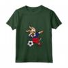 Donna Dabbing Dog Calcio Liechtenstein Bandiera - Maglietta con Collo a V per Tifosi di Calcio - Regalo Compleanno o Natale