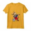 Donna Dabbing Dog Calcio Liechtenstein Bandiera - Maglietta con Collo a V per Tifosi di Calcio - Regalo Compleanno o Natale