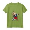 Donna Dabbing Dog Calcio Liechtenstein Bandiera - Maglietta con Collo a V per Tifosi di Calcio - Regalo Compleanno o Natale