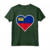 Liechtenstein Bandiera Cuore Love - Maglietta del Principato di Liechtenstein per Mostrare il Tuo Sostegno e Amore - Ideale per Viaggi e Regali